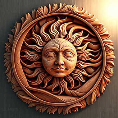 3D model st sun (STL)